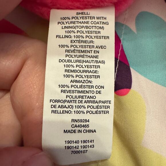 The Children’s Place Snowsuit Overalls Hearts Fleece Lined Toddler Size 18-24 Mo - Picture 9 of 11